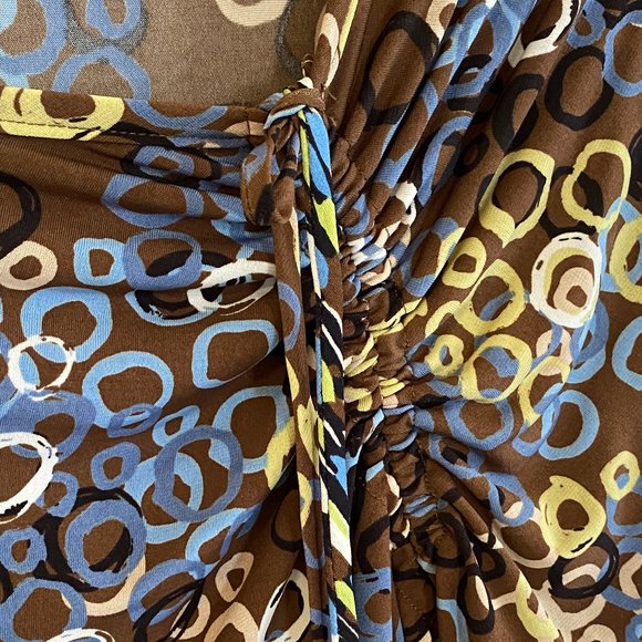 I.N. STUDIO Asymmetrical Rouched Neckline Top - Picture 6 of 9